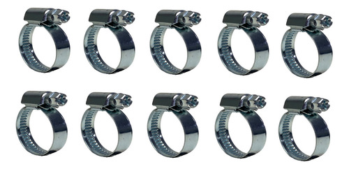 20 Abraçadeiras Metal 12-16mm Modelo Superficie Lisa Cinoy Cor Inox