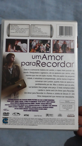 Dvd Um Amor Para Recordar + Antes Que Termine O Dia A2