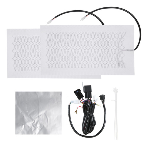 Kit De Cojines De Fibra, 12 V, Cojín De Carbono, Atv, Asient