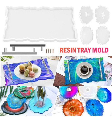 A Moldes For Bandejas Resina Silicona Moldes For Posavasos