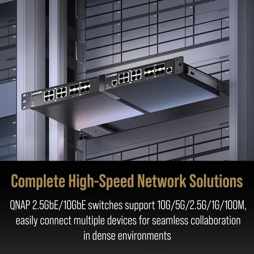 Conmutador Qnap 10 Gbe 16 Puertos Gestión Web Rack