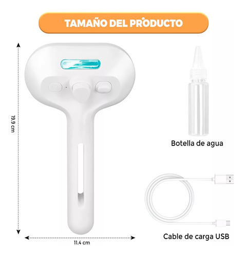 Cepillo Vaporizador Gatos Perros Peine Para Mascotas
