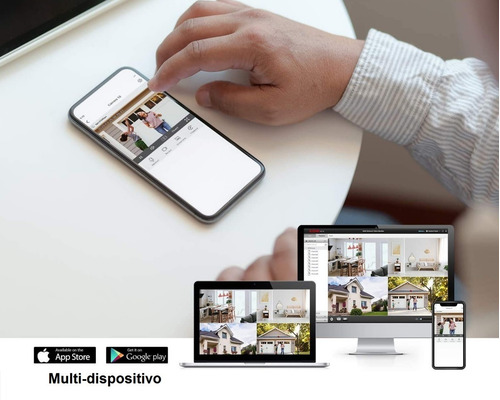 Imagen 6 de 10 de Kit 8 Camaras Seguridad Hikvision Dvr Full Hd