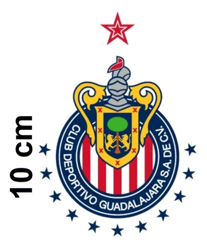 Stickers Chivas Futbol # 2 ( Vinil 10 Cm ) 1 Pza