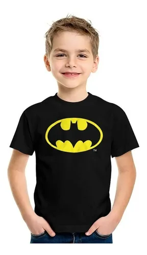 Playera Batman Logo Original Dc Comics Superheroe Niño Niña