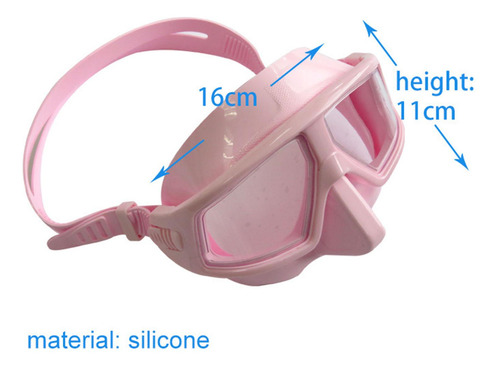 Máscara De Buceo Máscara De Snorkel Panorámica Rosado