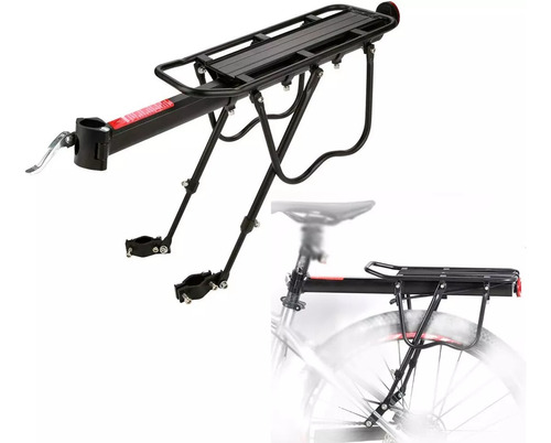 Parrilla Para Bicicleta Adaptable Kit Hasta 60kg Reflectivo