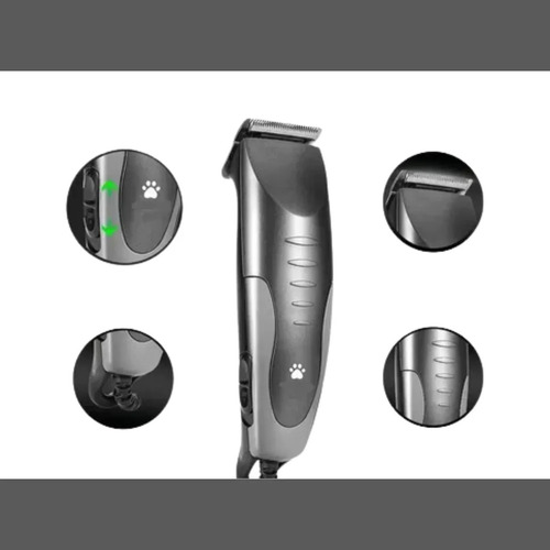 Kit Corte Canino Máquina + Accesorios Completos Azul/gris