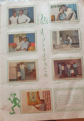 Album De Figurinhas Instantaneos De Pelé 1965 Completo (Usado)