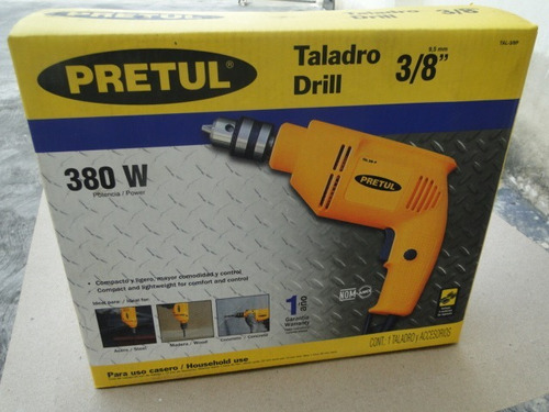 Taladro 3/8,  Marca Pretull (ref 55)