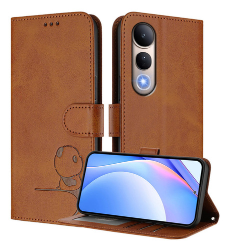 Funda Para Teléfono Inteligente Honor X9 X9a X9b X9c, Ranura Para Tarjetas Panda, Funda Tipo Cartera