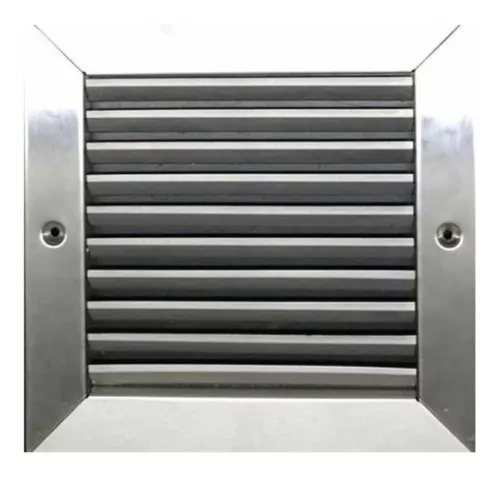 Rejilla Ventilacion Baño 20x20 Acero Inox Exterior 25x25 Bca