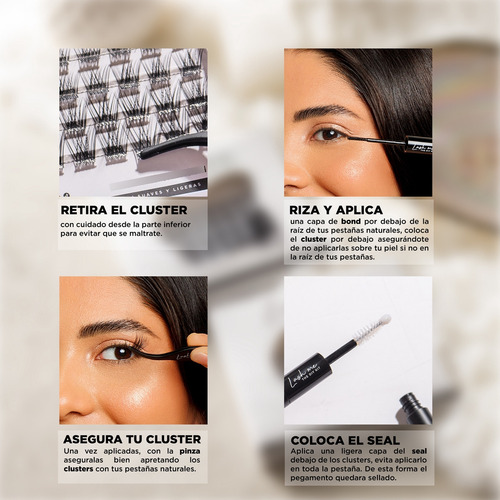 Jglashes Lash Me. Kit De Extensiones De Pestañas En Casa Full