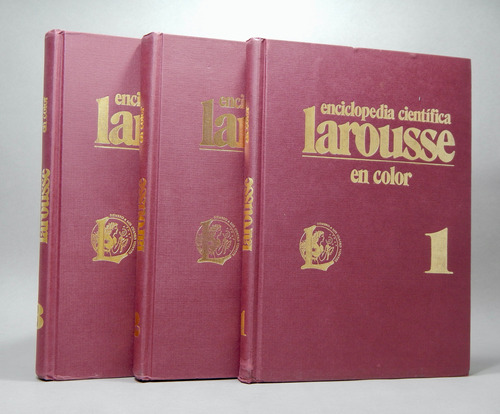 Enciclopedia Científica Larousse En Color 3 Tomos 1985 Bh4