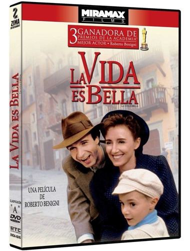 La Vida Es Bella Roberto Benigni Película Dvd