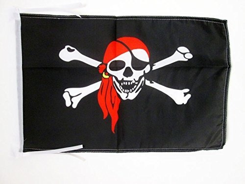 Bandana De Bandera De Az Flag Pirata 18.0 X 12.0 in Banderin