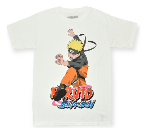 Naruto Shippuden Playera Blanca 100% Original