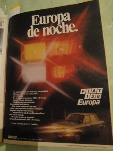 Publicidad Fiat 128 Europa Año 1979