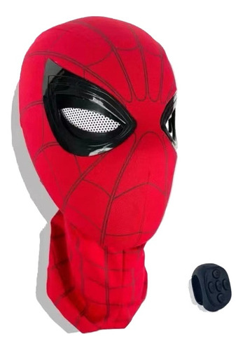 Casco Eléctrico De Spiderman Con Ojos Móviles.