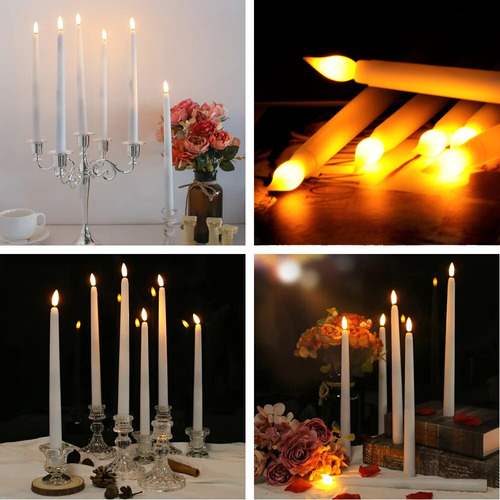 Velas Led Para Decoración De Fiesta De Navidad, 10 Unidades