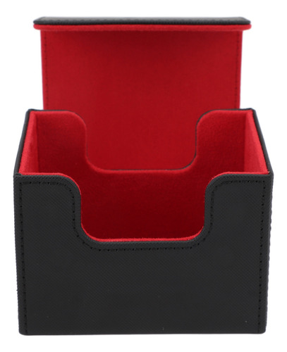 Caja De Cubierta De Tarjetas De Cuero Sintético Con Tapa
