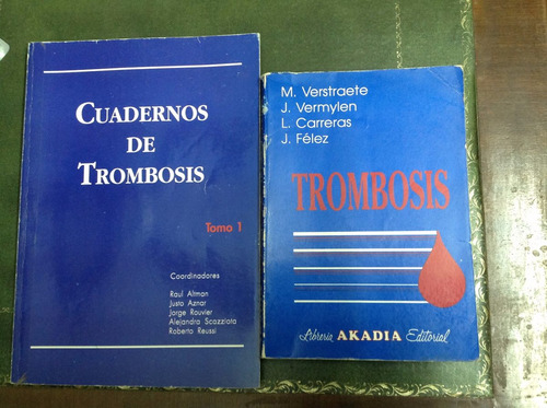 Trombosis. Dos Libros, Ediciones 1990 Y 1997, Precio Total