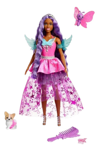 Muñeca Barbie Hada Con Sus Mascotas
