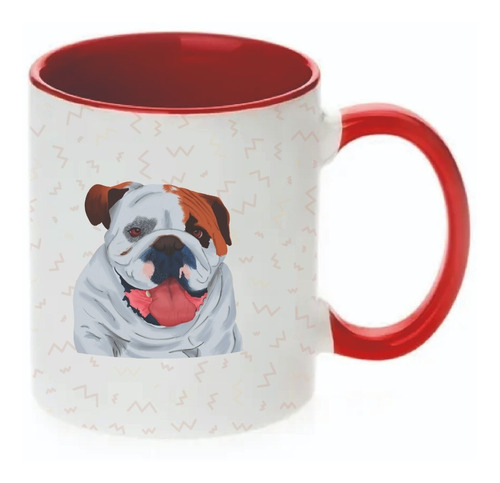 Mug Tintero Con Color Interno / Mascota Ilustrada