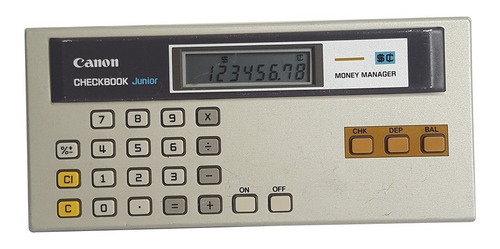 Calculadora Financiera Canon Checkbook Junior