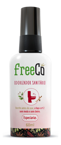 Bloqueador De Odores Sanitários - Especiarias 60ml Freeco