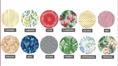 Imagen 1 de 7 de Plato De Sitio Papel Pack 24 Unidades Hortensias