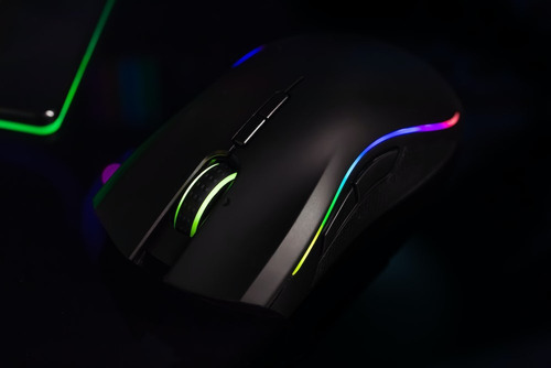 Mouse Gaming Profesional Rainbow Shenlong M808px Color Negro