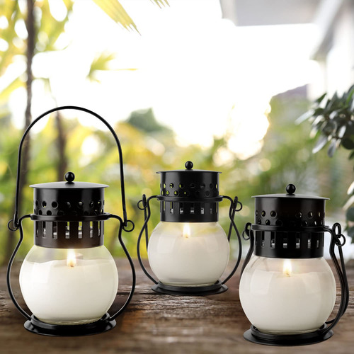 Velas De Citronela Al Aire Libre, 3 Piezas De Velas Perfumad