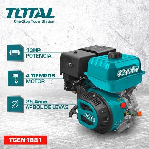 Imagen 2 de 8 de Motor Naftero Horizontal 13hp Total