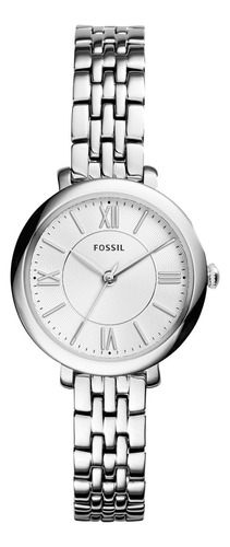 Reloj Fossil Es3797 Jacqueline Acero Plateado Original Dama