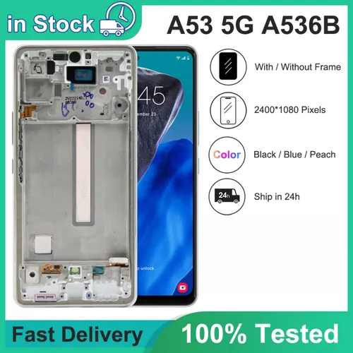 Pantalla Táctil Amoled Con Marco Para Samsung A53 5g A536