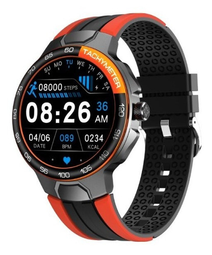 Reloj Inteligente Smartwatch E15 Mecánico Y Deportivo Color De La Caja Naranja Color De La Correa Naranja