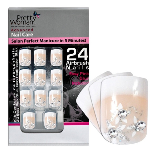 Pretty Woman Uñas Plasticas Acrilicas Beige Cflor Cristal