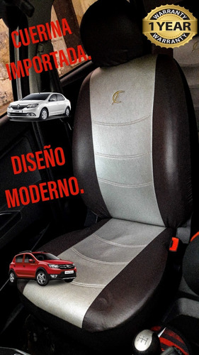 Funda Cubre Asiento Cuerina Renault Logan, Sandero, Stepway