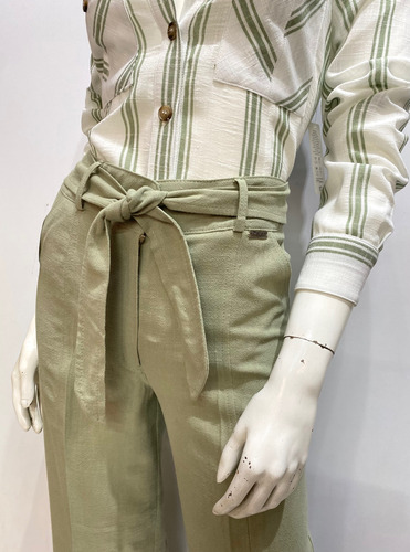 Pantalón De Lino Juvenil Para Mujer Primavera Calor