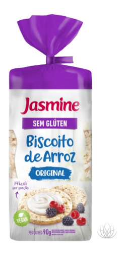 Biscoito de Arroz Original Jasmine Pacote 90g