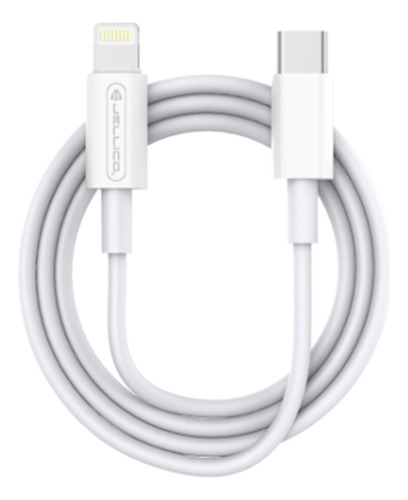 Cable Jellico Ip-180 Usb Tipo C A Lightnin Blanco