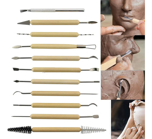 Herramienta Cerámica Arcilla Moldear Decorar Modelado Kit 38