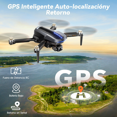 Drone Profesional 3 Ejes Cardán 4k Con Dual Cámara 5ghz Gps