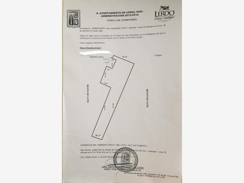 Imagen 2 de 2 de Terreno En Venta En Colonia 18 De Julio