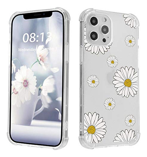 Daisy Flower Petal iPhone 12 Pro Case,ultra Drop-proof Tran