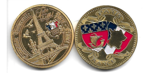 Imagen 1 de 1 de Francia - Fn. 378 - Medalla De Paris - Torre Ei - 2015 - Unc