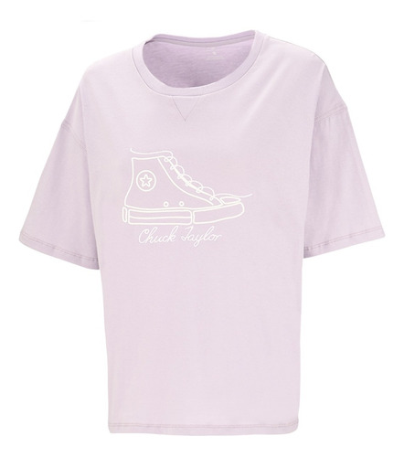 Remera Converse Mod All Star Chuck Taylor Tee Mujer Lila