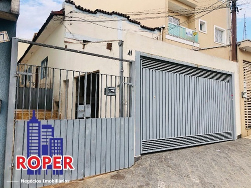 Imagem 1 de 20 de Oportunidade Para Construtores, Terreno Com Casa De 7 X 30 À Venda Na Vila Camilopólis, Santo Andre. - Ca00259 - 69324744