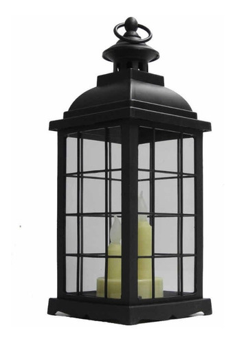 Farol Linterna Con Luz Led Para Interiores Exteriores